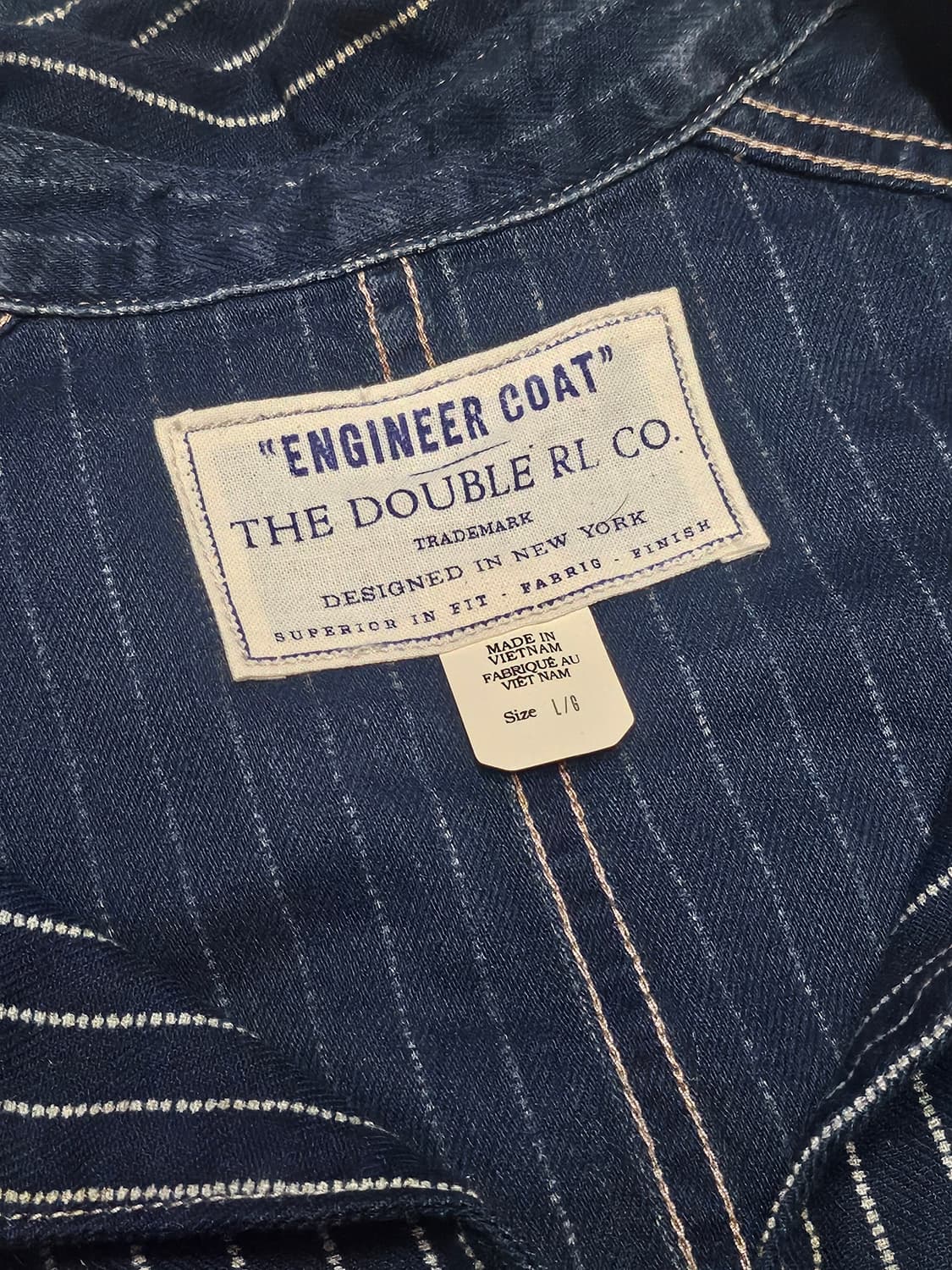 더블알엘 RRL 인디고 도트 스트라이프 엔지니어 자켓 상품이미지2