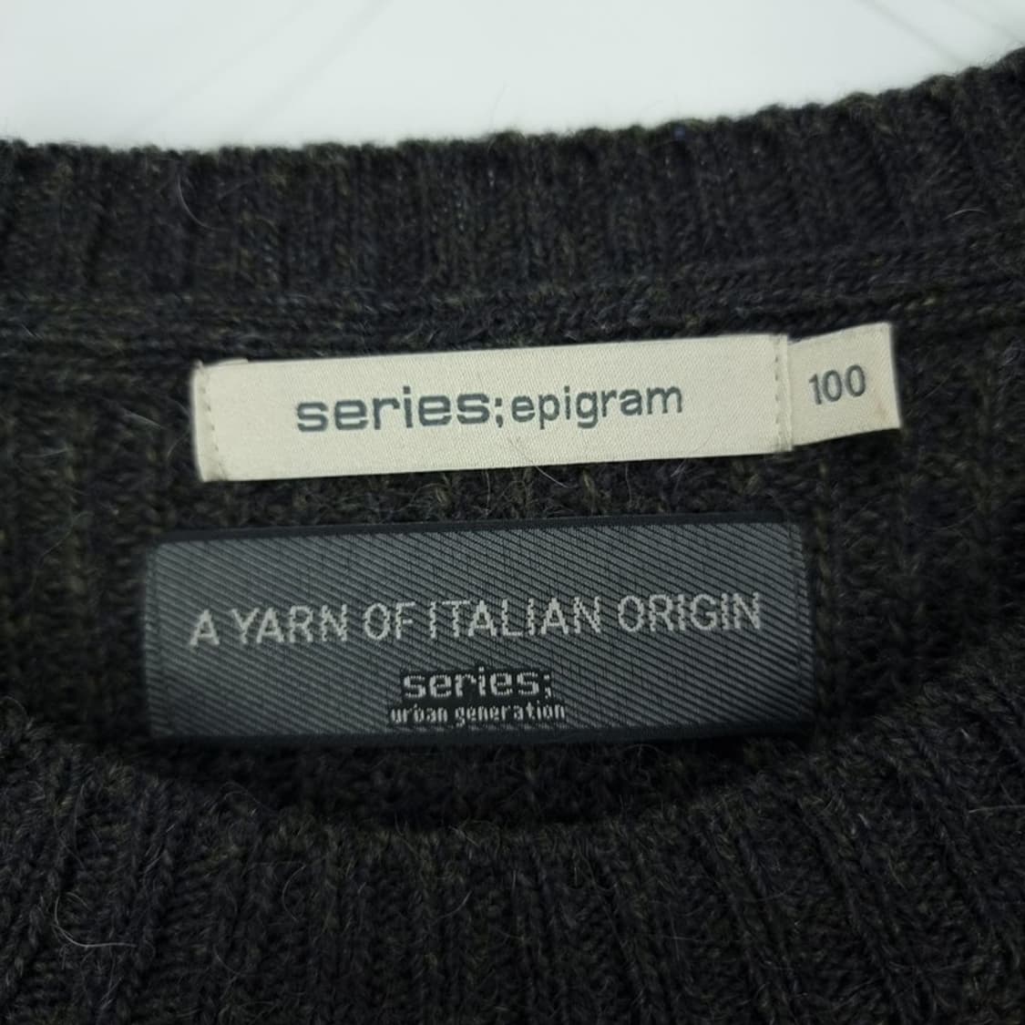 [시리즈] 와플 크루넥 니트 챠콜 M19500 상품이미지6