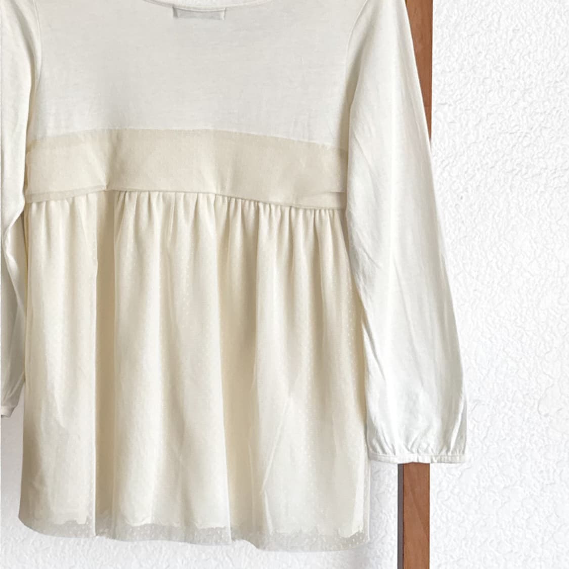 크림 드리즐 튤 탑 상품이미지9