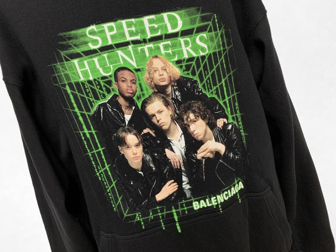 발렌시아가 스피드헌터 후드티 형광 xs 상품이미지4