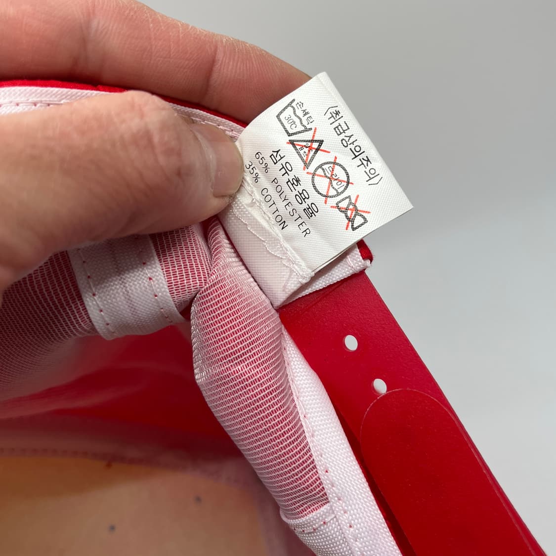 1988 서울 올림픽 오륜기 빈티지 캡 화이트레드 상품이미지6