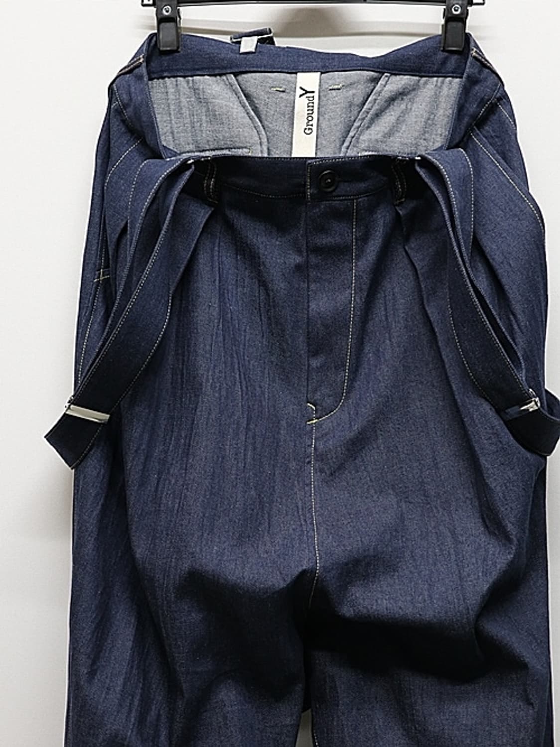 새상품 요지야마모토 Ground Y 서스펜더 데님 3size 상품이미지9