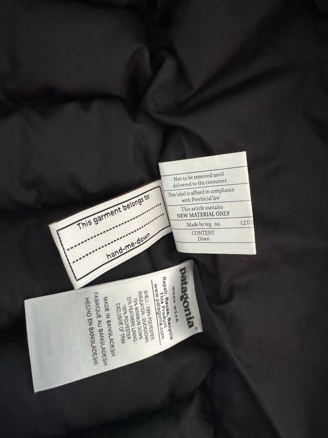 파타고니아 키즈 다운스웨터xl(여성가능) 상품이미지4