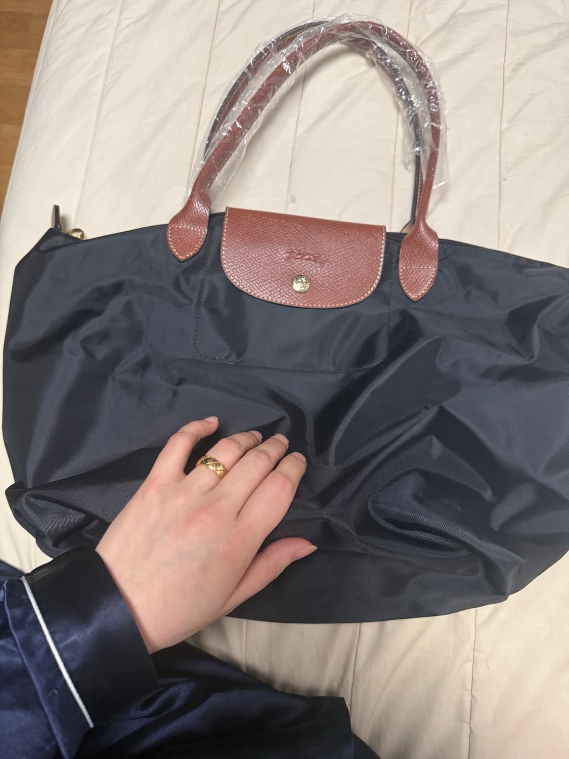 롱샴 르 플리아쥬 블랙 토트백 상품이미지1