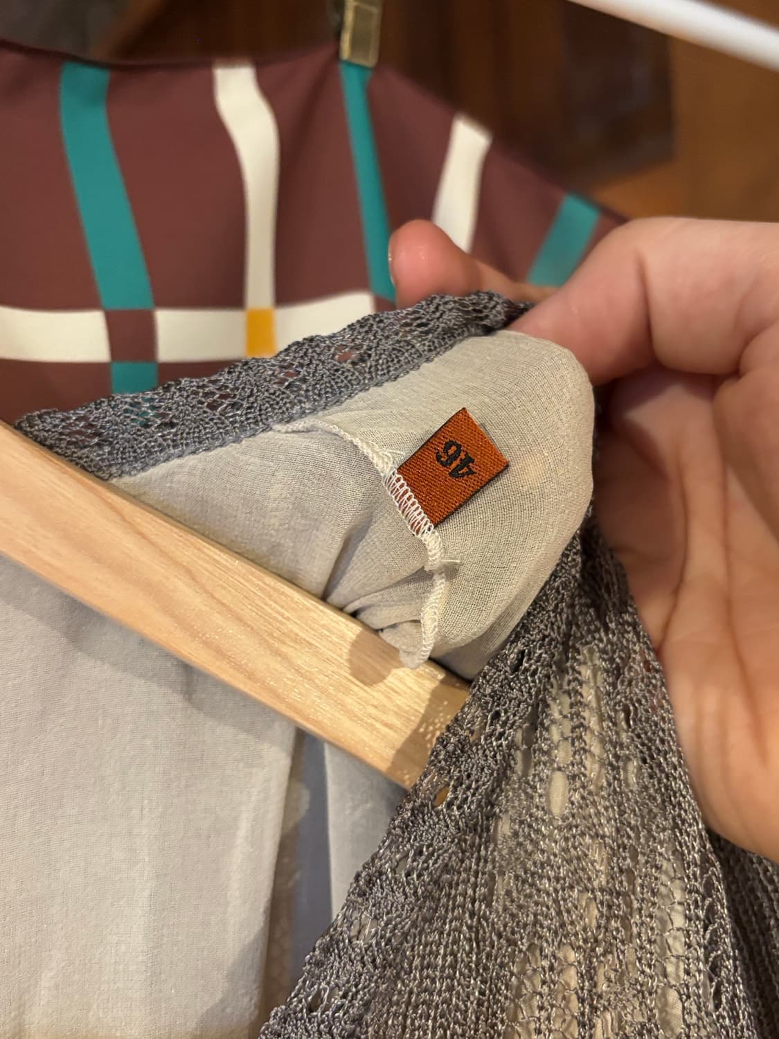 미쏘니 니트 원피스 그레이 멀티컬러 상품이미지4