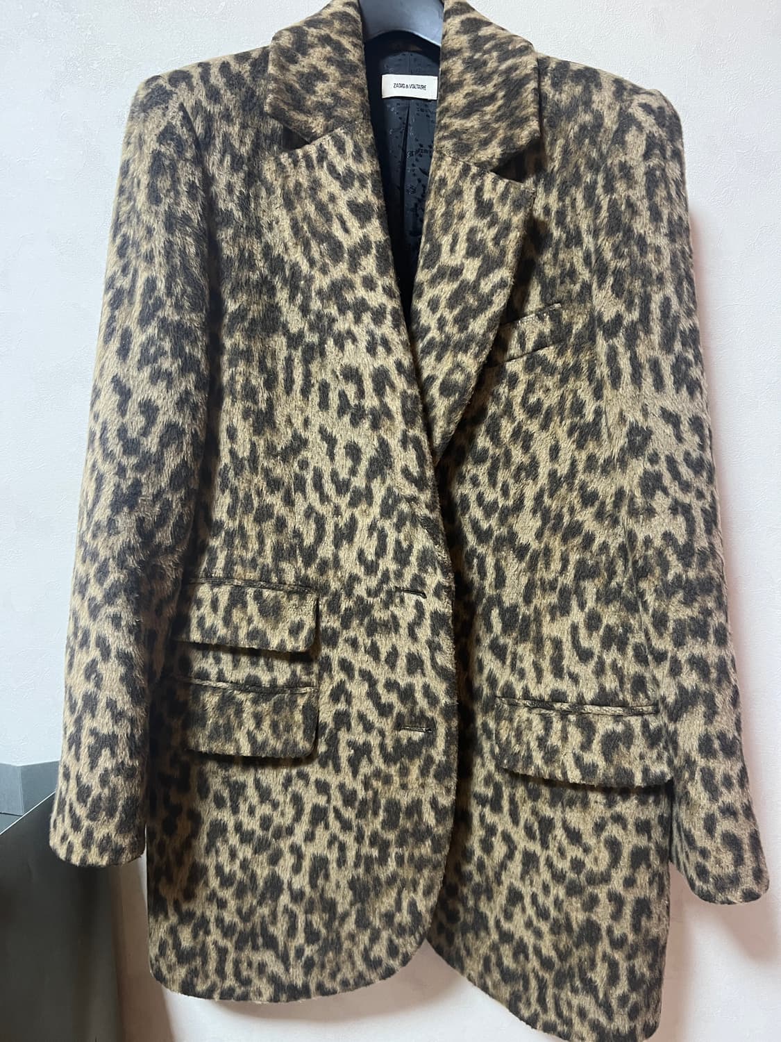 국내품절템) 쟈딕앤볼테르 violet 레오파드 코트 상품이미지1