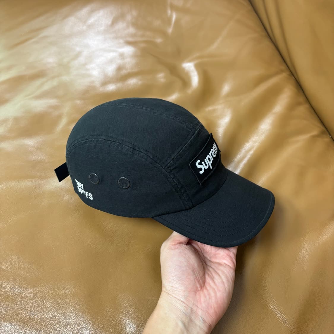 Supreme 슈프림 22fw 밀리터리 워시드 블랙 캠프캡 모자 상품이미지3