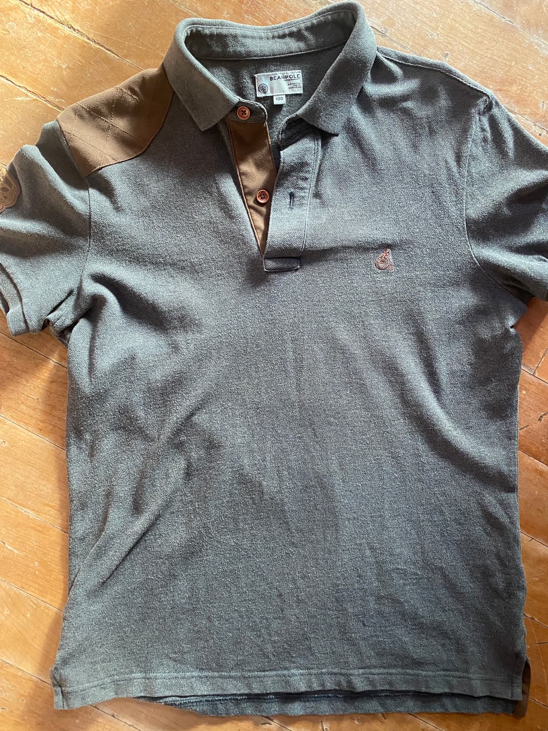 빈폴 헌팅 스타일 카키색 폴로티 100 상품이미지1