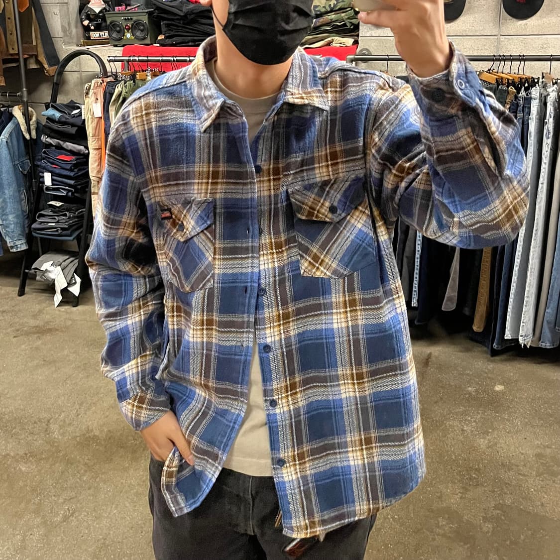 디키즈 플란넬 체크 셔츠 (105) 상품이미지5