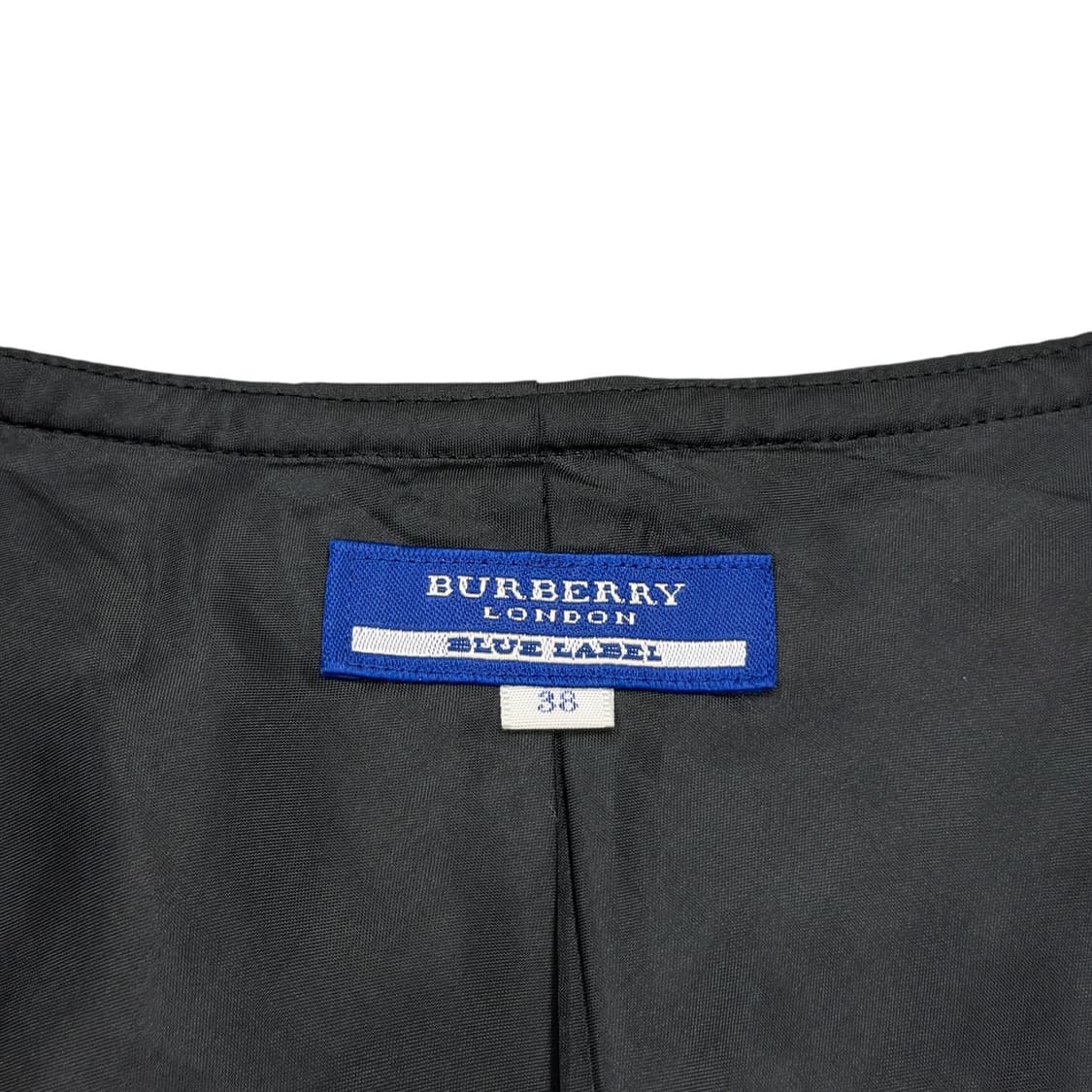 버버리 빈티지 블루라벨 모리걸 체크 패턴 나시 원피스 블랙 38  상품이미지6