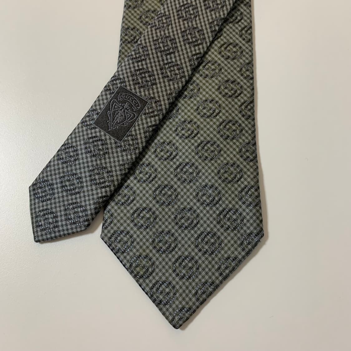 구찌(GUCCI) GG모노그램 명품넥타이 B+등급 대검전면 이염 상품이미지2