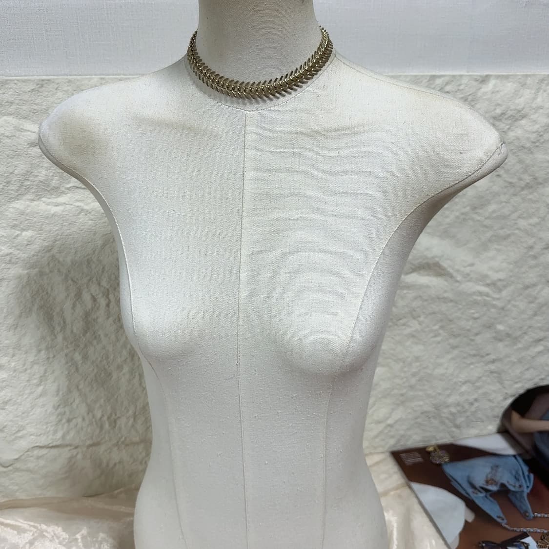 빈티지 express 물고기 뼈 초커 목걸이 상품이미지1