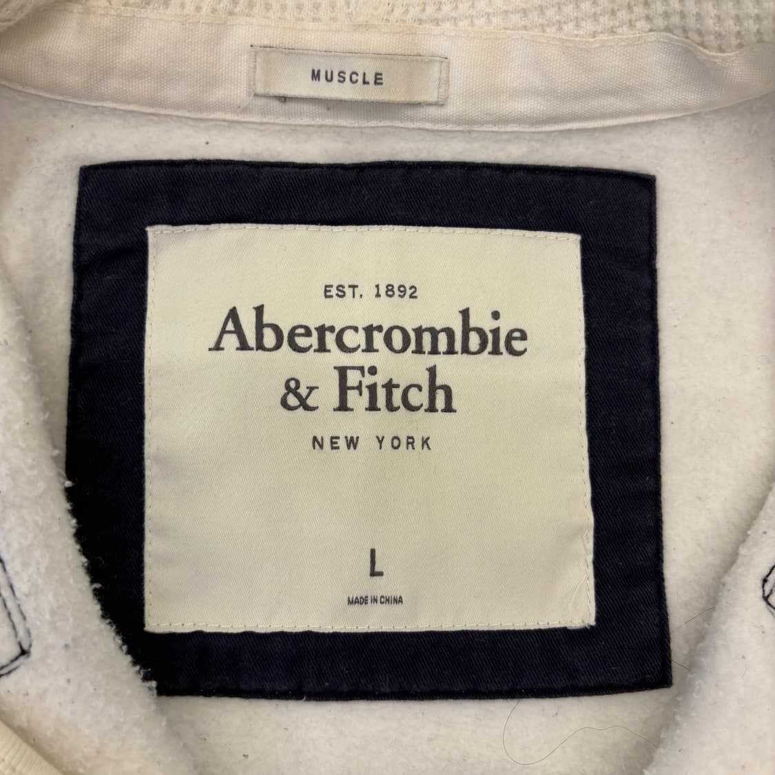 아베크롬비 크림화이트 후드집업 상품이미지3