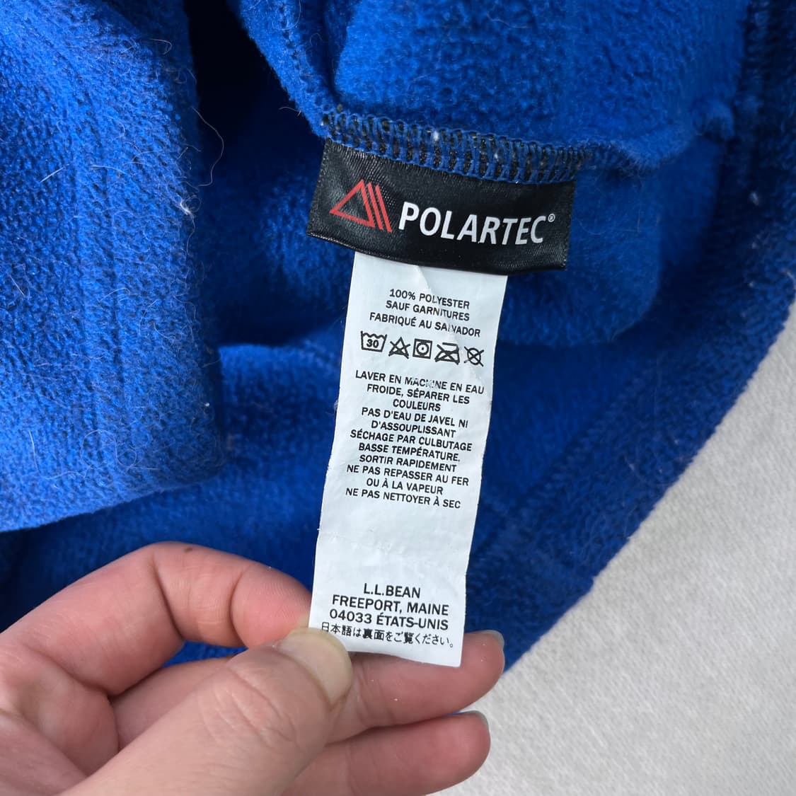 100 엘엘빈 반집업 플리스 맨투맨 상품이미지4