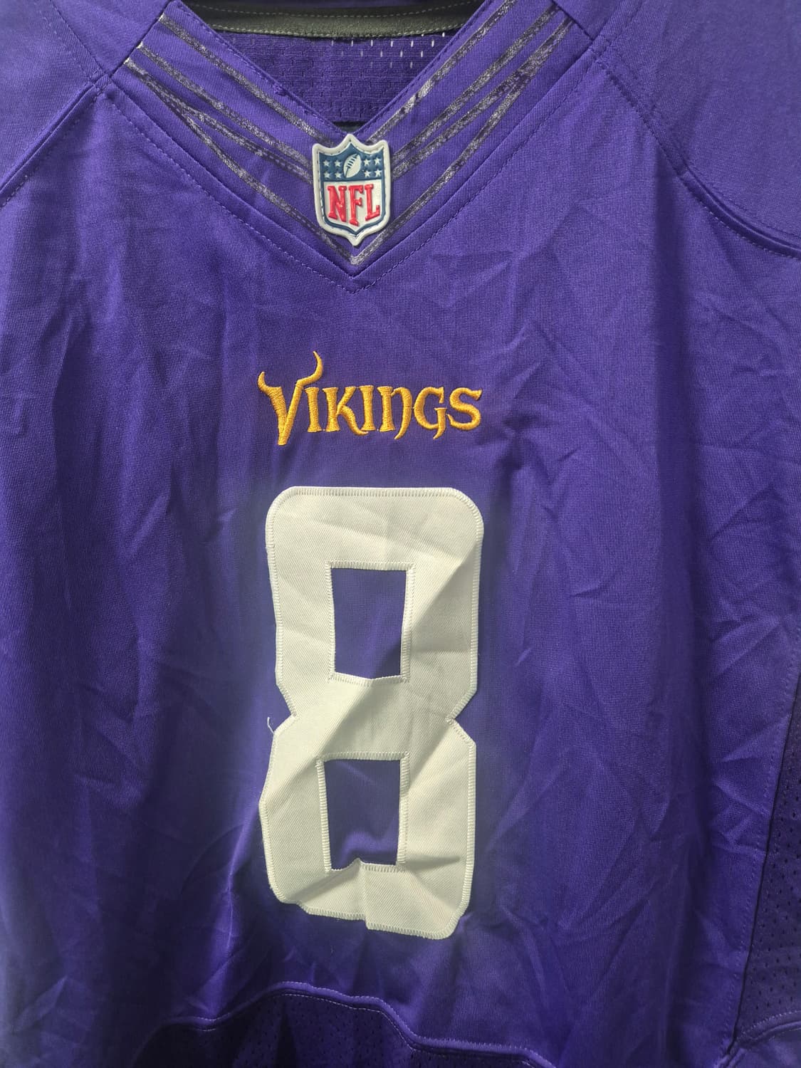 *무료배송* 나이키 XXL사이즈  NFL 바이킹스 8번 반팔(상태A급) 상품이미지3