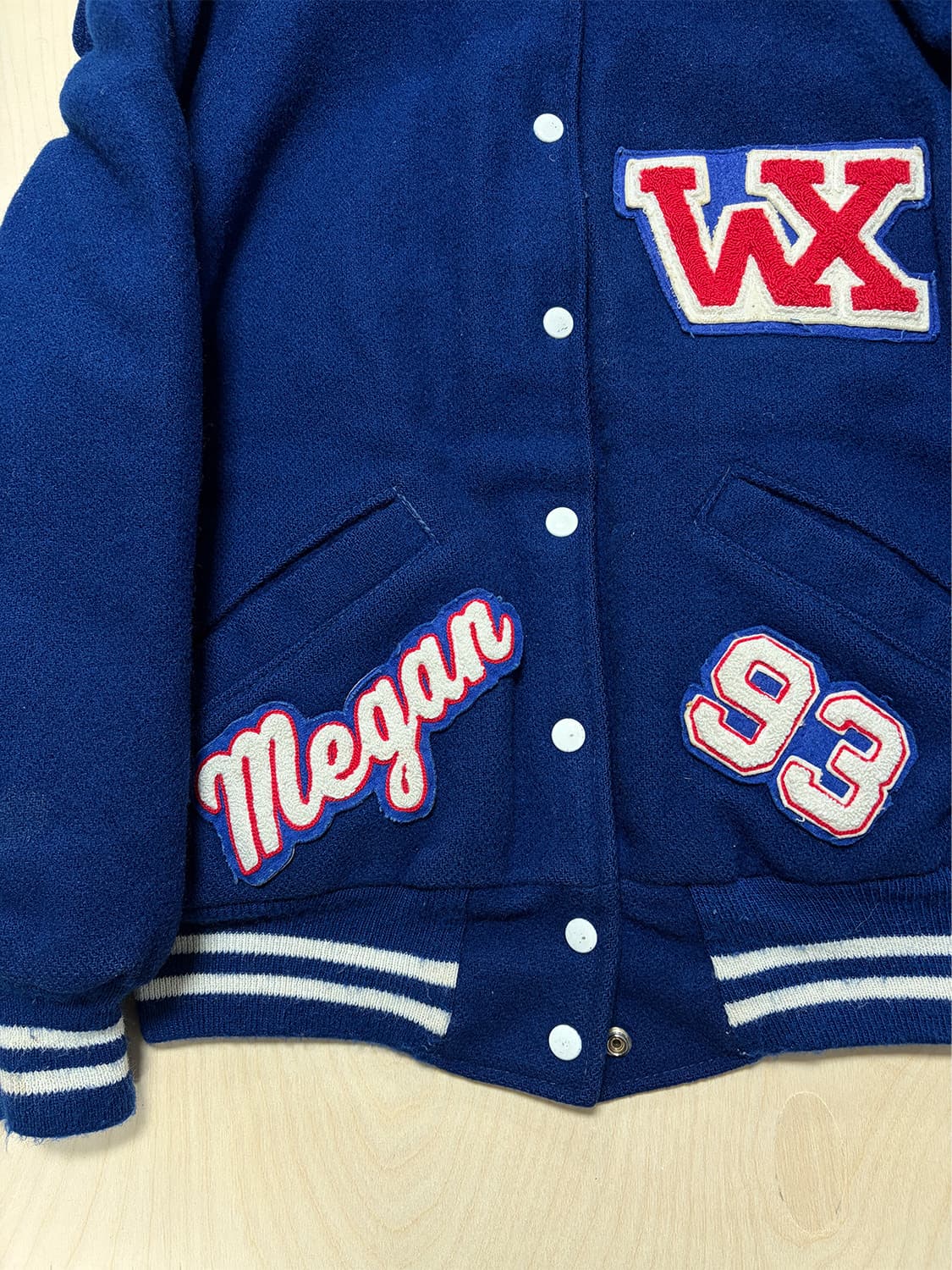 90s USA 세일러 바시티 자켓 상품이미지6