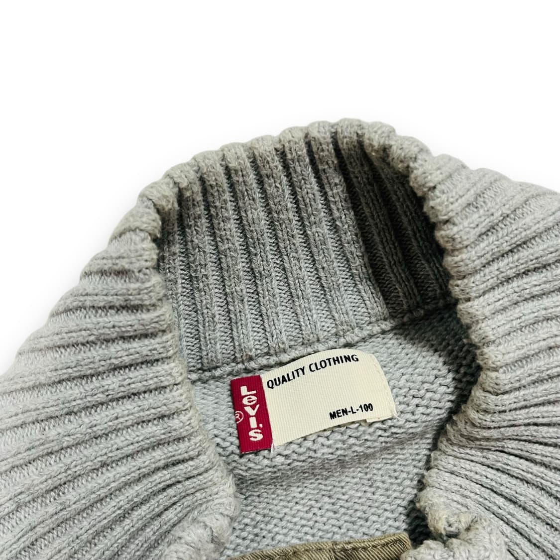Levi's Gray Knit Full Zip-up 상품이미지4