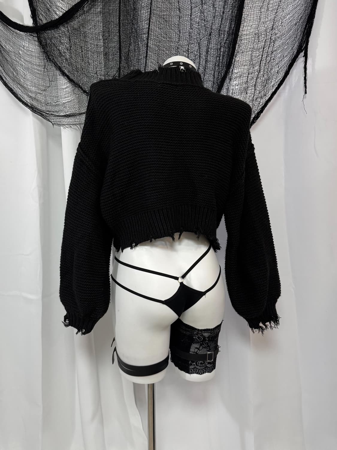 damage crop knit 상품이미지3
