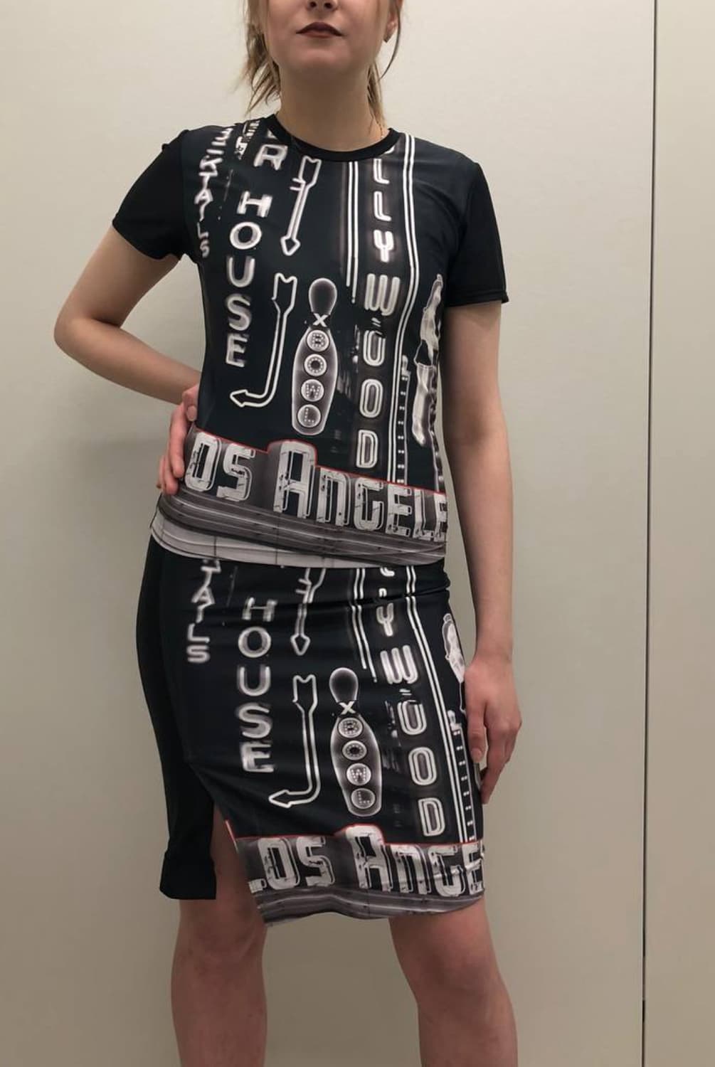 SUVA L.A 나이트 뷰 프린팅 캐쥬얼 수트 상품이미지1