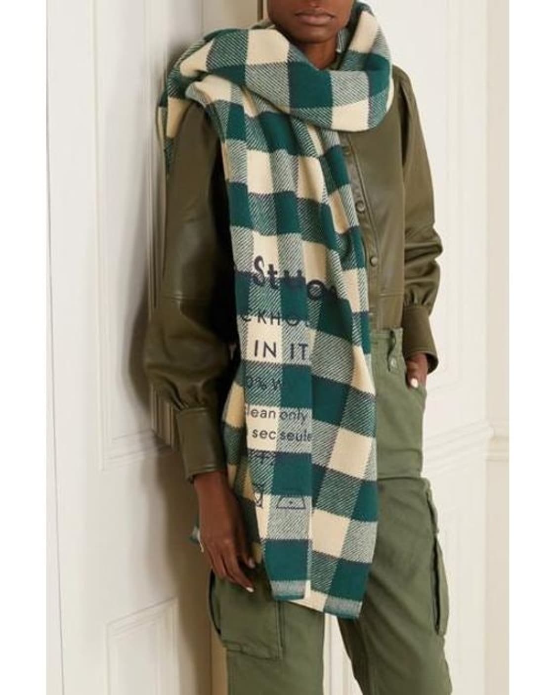 아크네 스튜디오 캐시어(Cassiar) 체크 머플러 스카프 상품이미지9