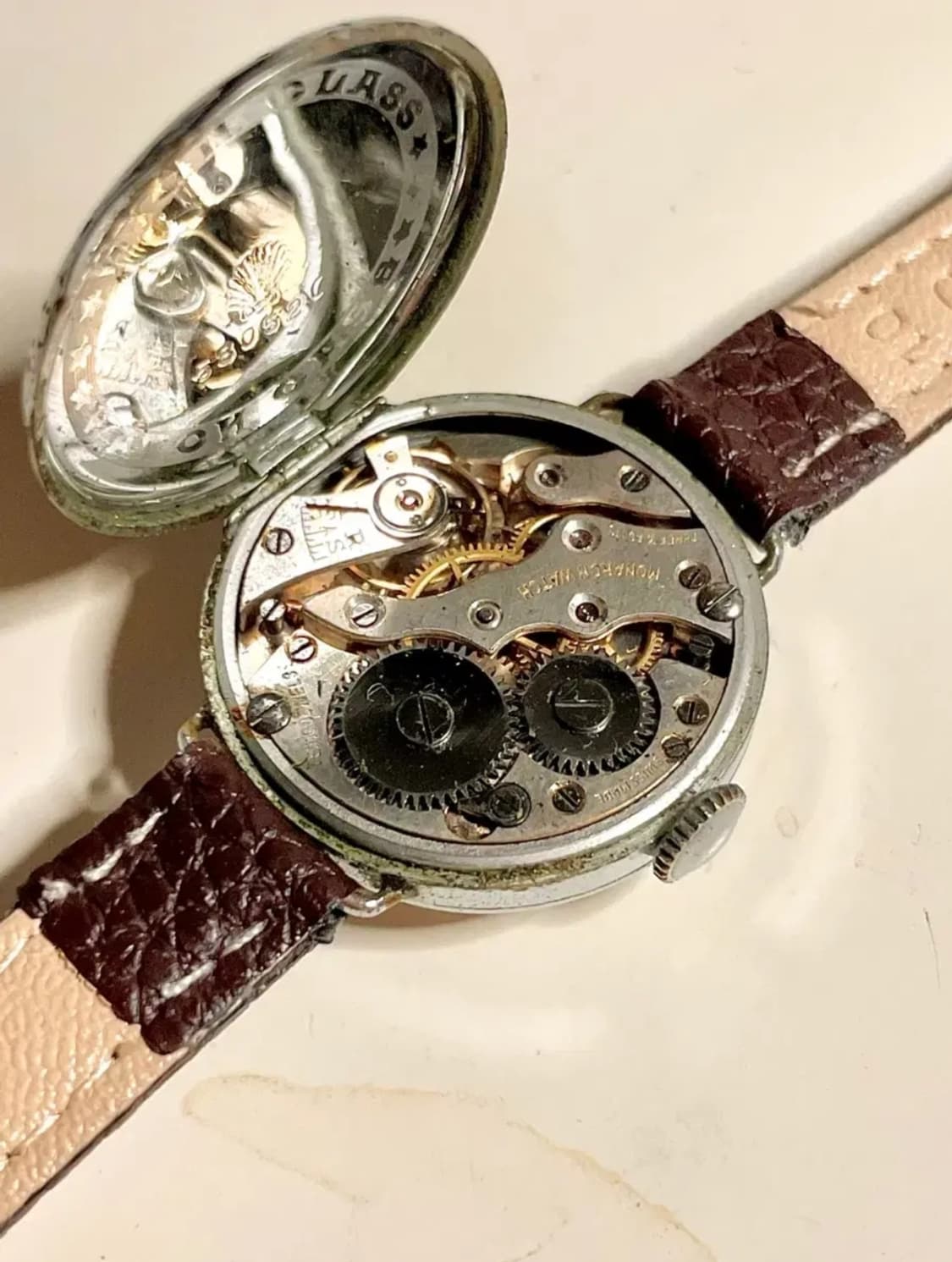 1920년대 빈티지 스위스제 트렌치 워치 수동 시계 엔틱 SWISS 상품이미지2