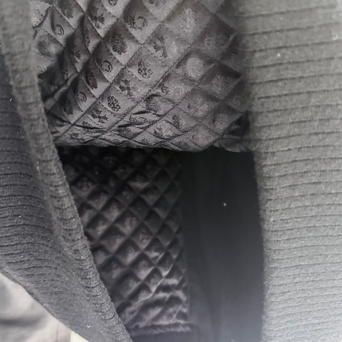 (A+/L) / 크롬하츠 레터맨 레더 바시티 가죽 자켓 블랙 상품이미지7