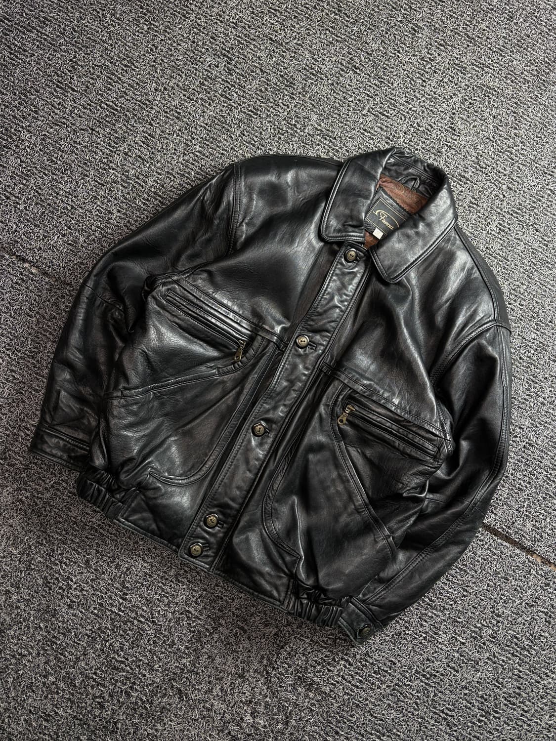 FAVEUR 아카이브 양가죽 봄버 레더 자켓 2741 상품이미지1