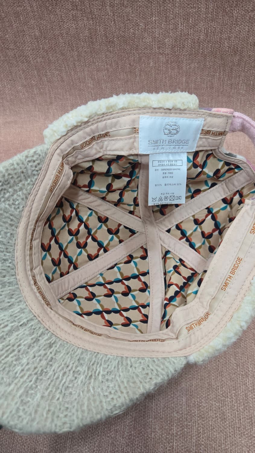 스미스브릿지 귀달이 털모자 핑크색 벙거지 상품이미지5