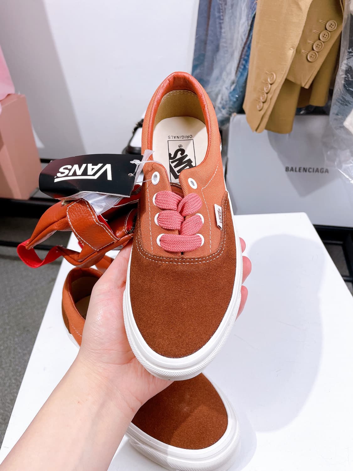 (정품/새상품) 반스 공용 OG 에라 VG LX 스웨이드 브라운 스니커즈 상품이미지2