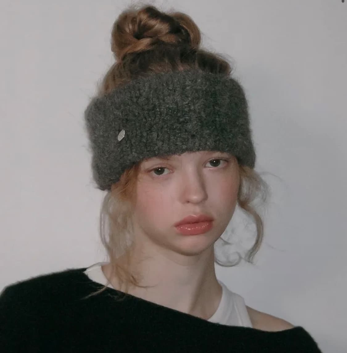 뉴욕웍스 코인 헤어밴드 반다나 챠콜 상품이미지1