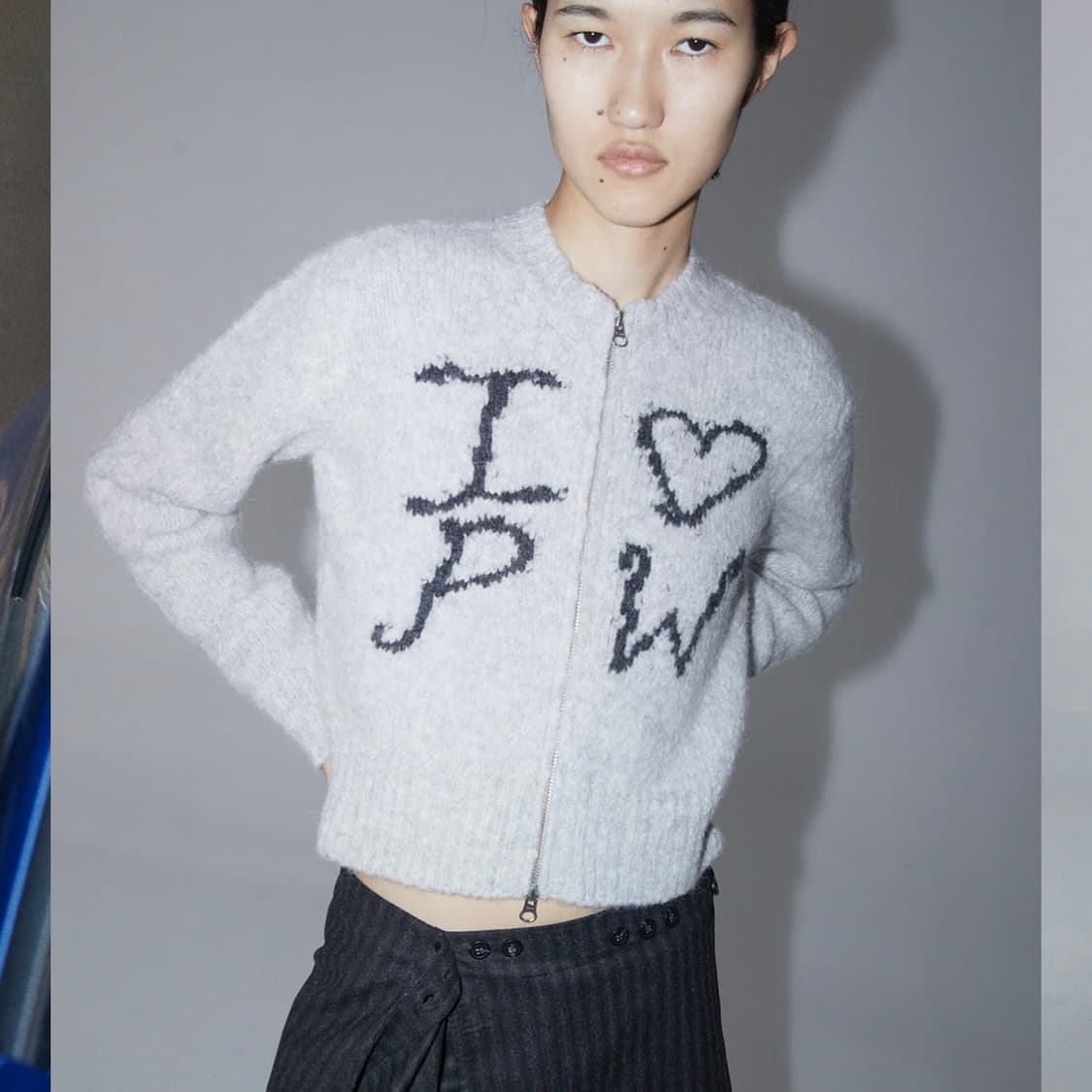 팔로마울 crush zip 니트 집업 상품이미지2