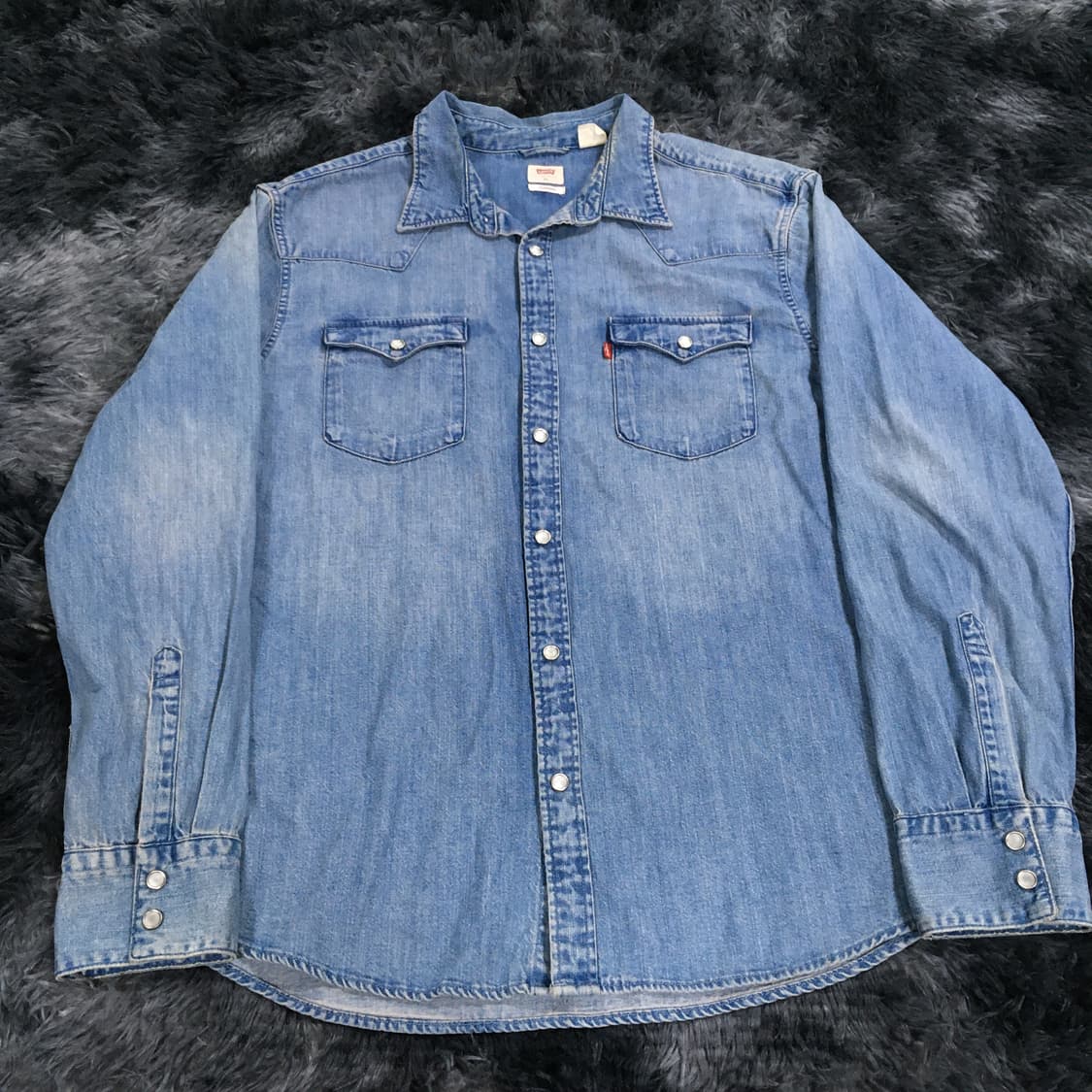투티/A10 LEVIS STANDARD 데님 청셔츠 워싱 연청 빈티지 상품이미지1