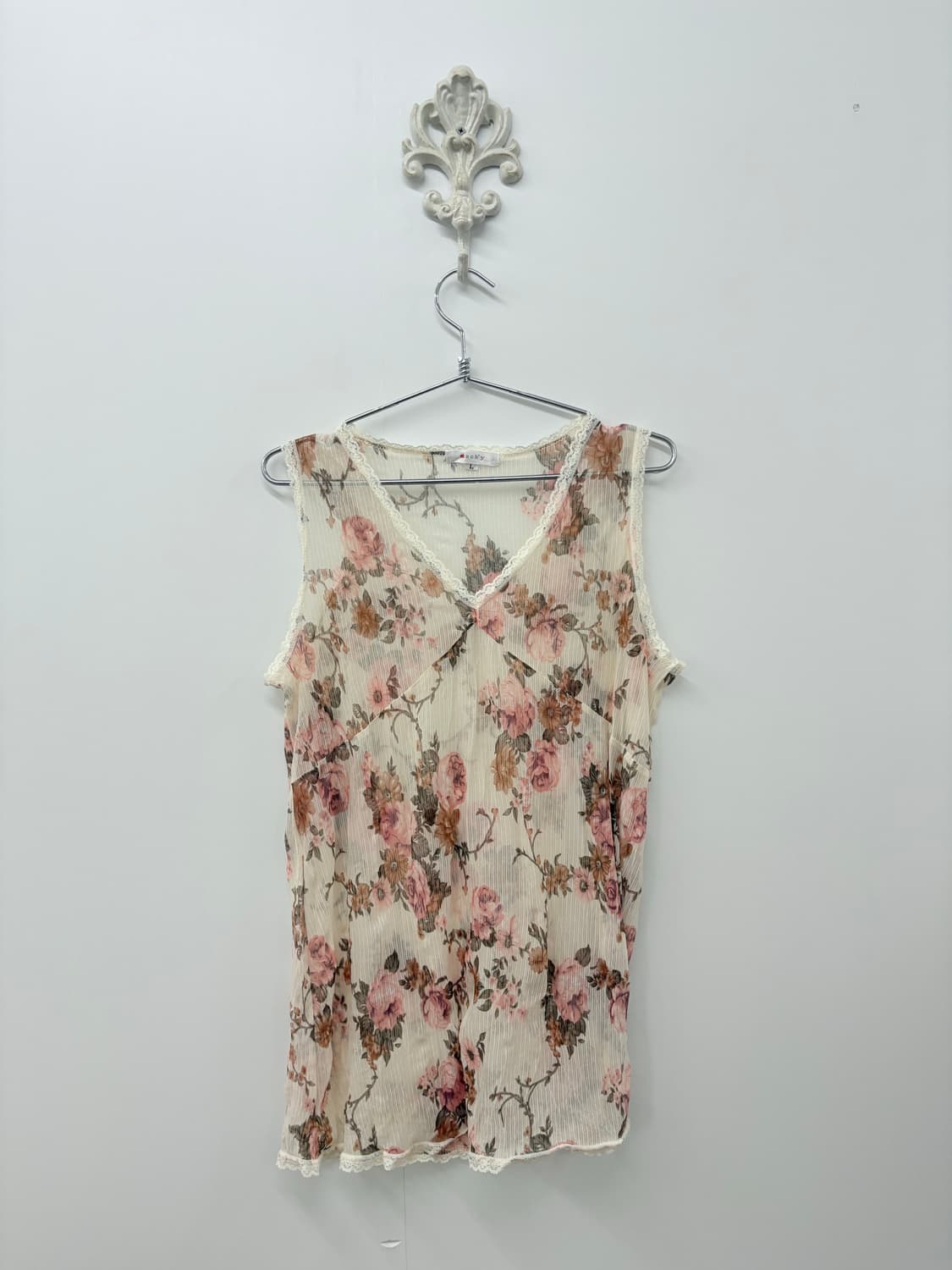 Flower pattern sleeveless  상품이미지1