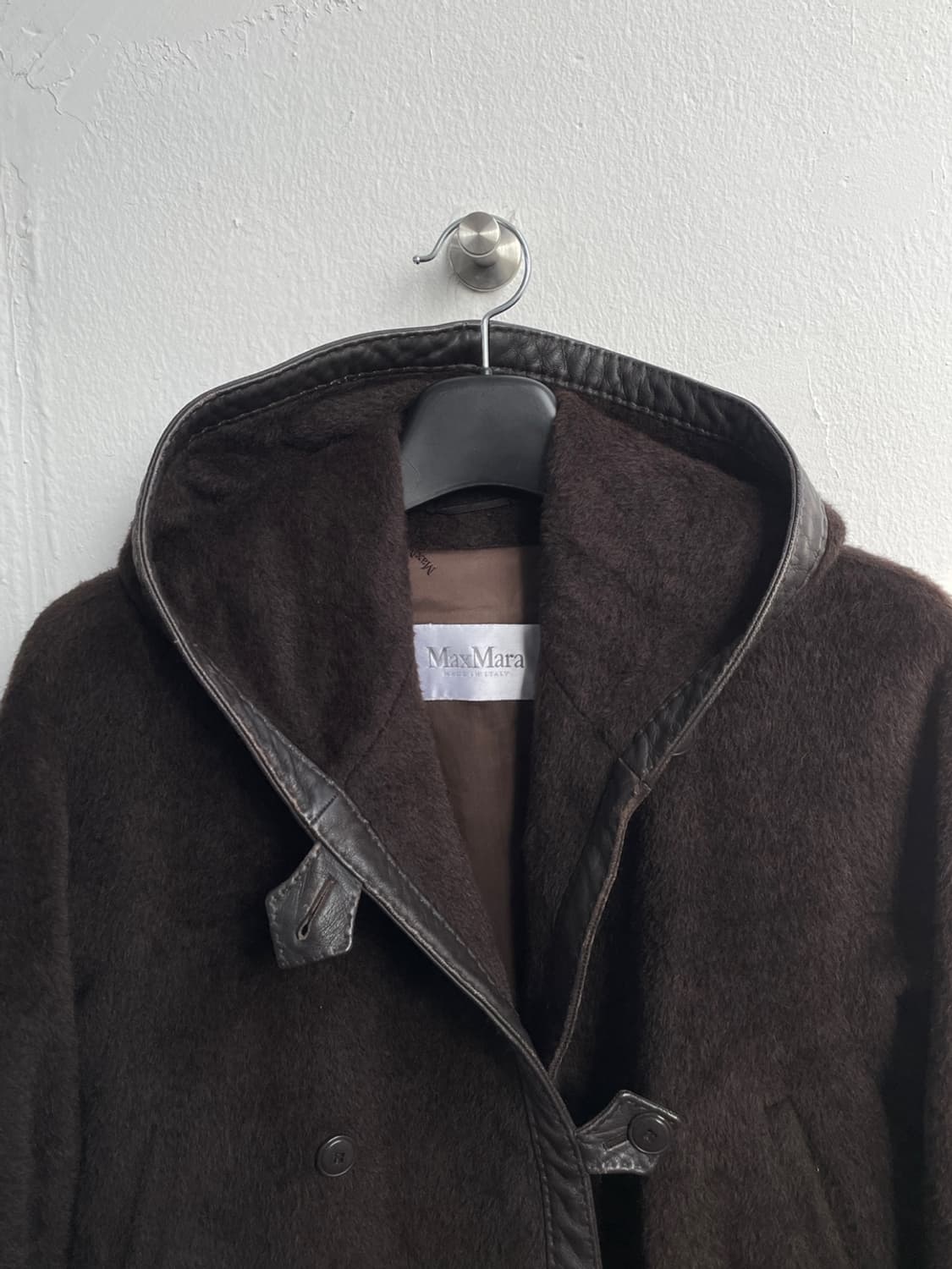 막스마라 알파카 후드 코트  상품이미지6