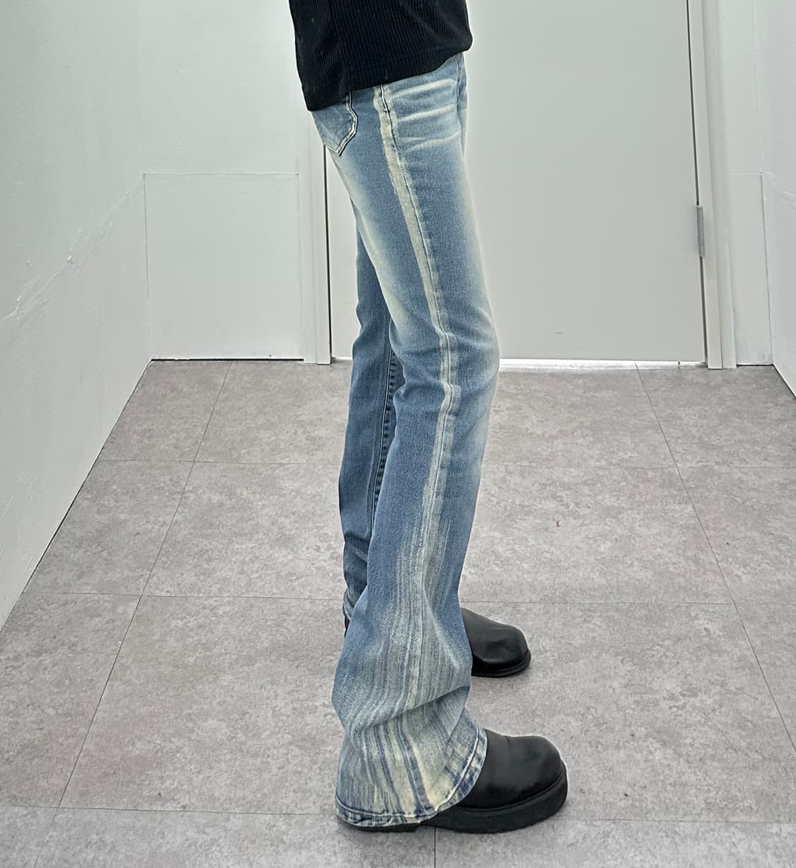 Vintage washed flare denim jeans 상품이미지2