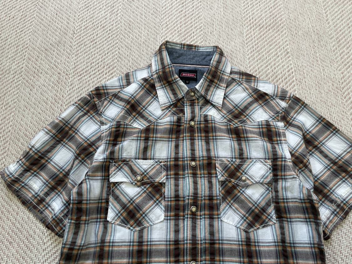 디키즈 웨스턴 체크 반팔 셔츠 J04204 상품이미지3