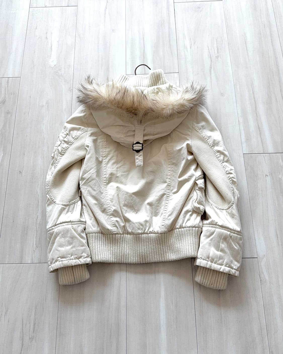 OZOC y2k ivory 2way zip-up crop jacket 상품이미지9