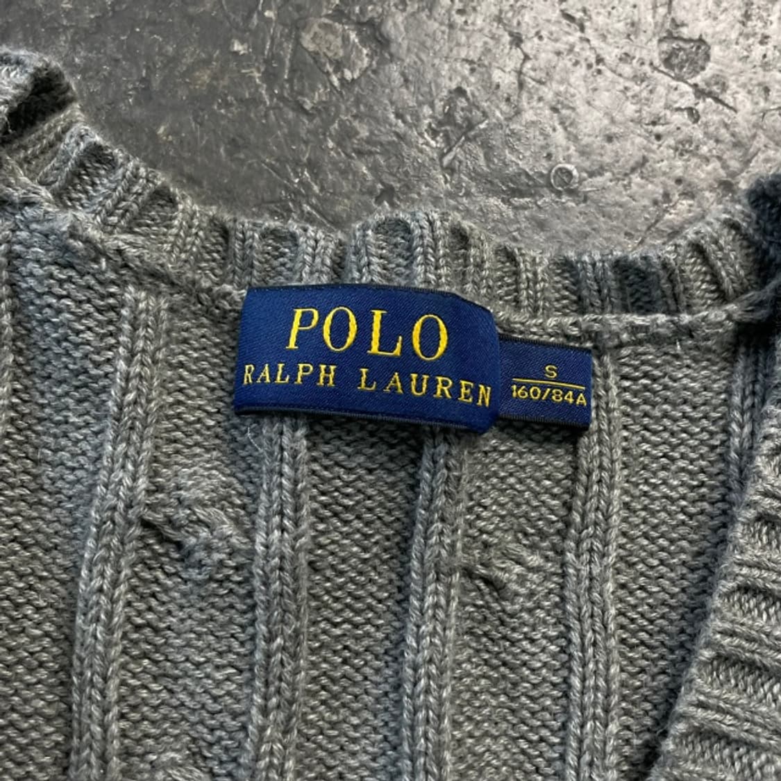 90 폴로 꽈배기 브이넥 니트  상품이미지3