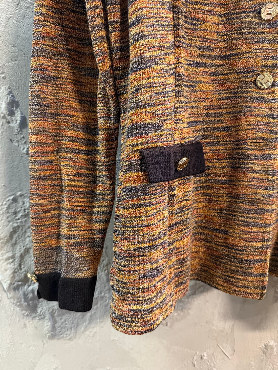 12 세인트존 ST.JOHN 컬렉션 니트 자켓 브라운 멀티 상품이미지2