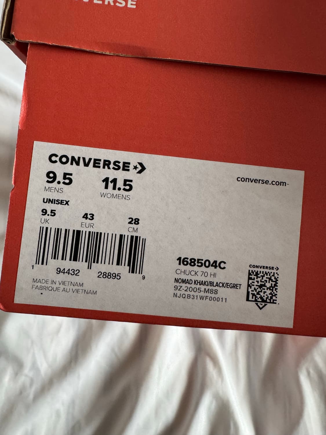 [280] 컨버스 척테일러 하이 노매드 카키 새상품 상품이미지2
