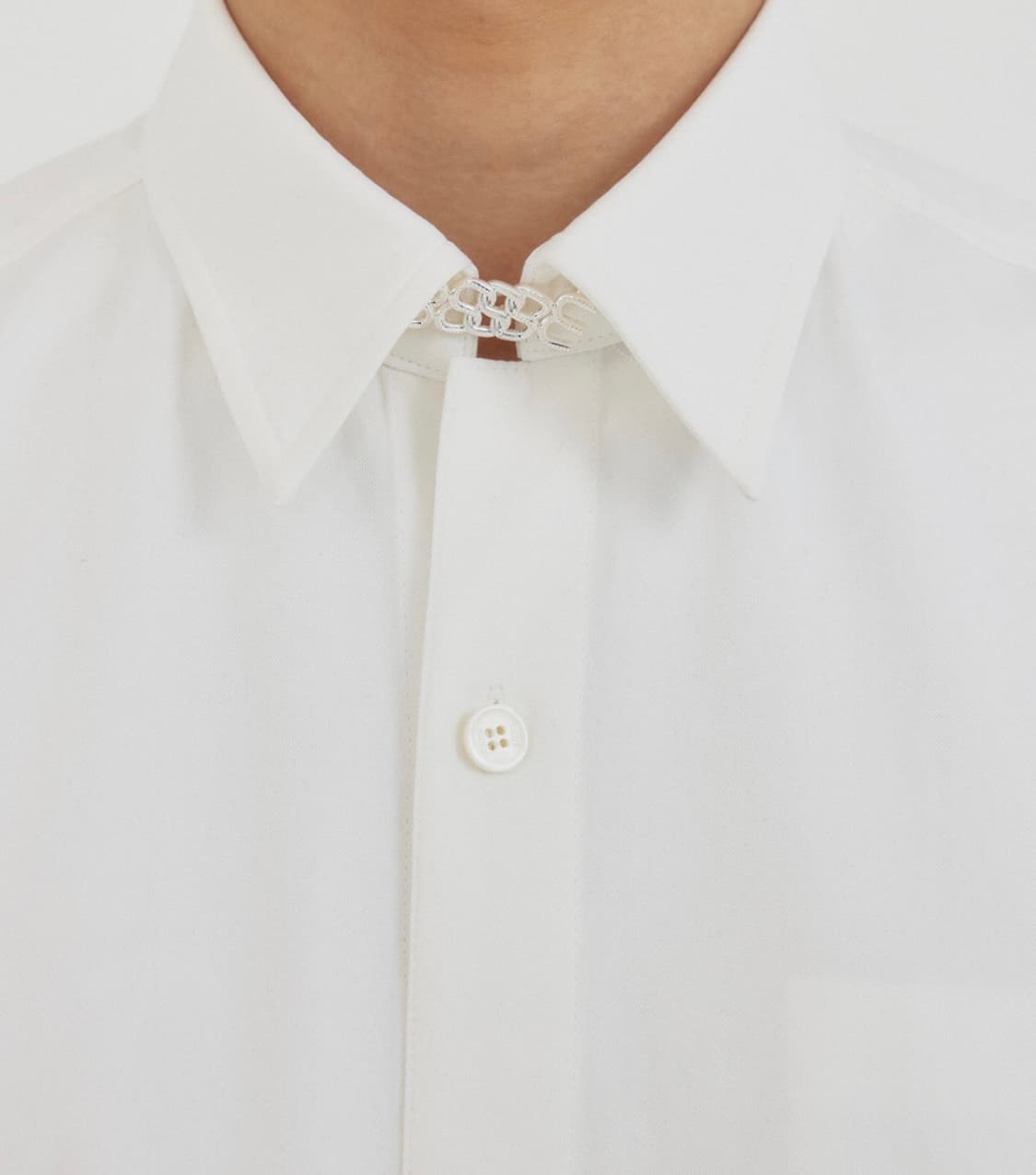 [EENK] ZOSEF Oversized Shirt - White  상품이미지3