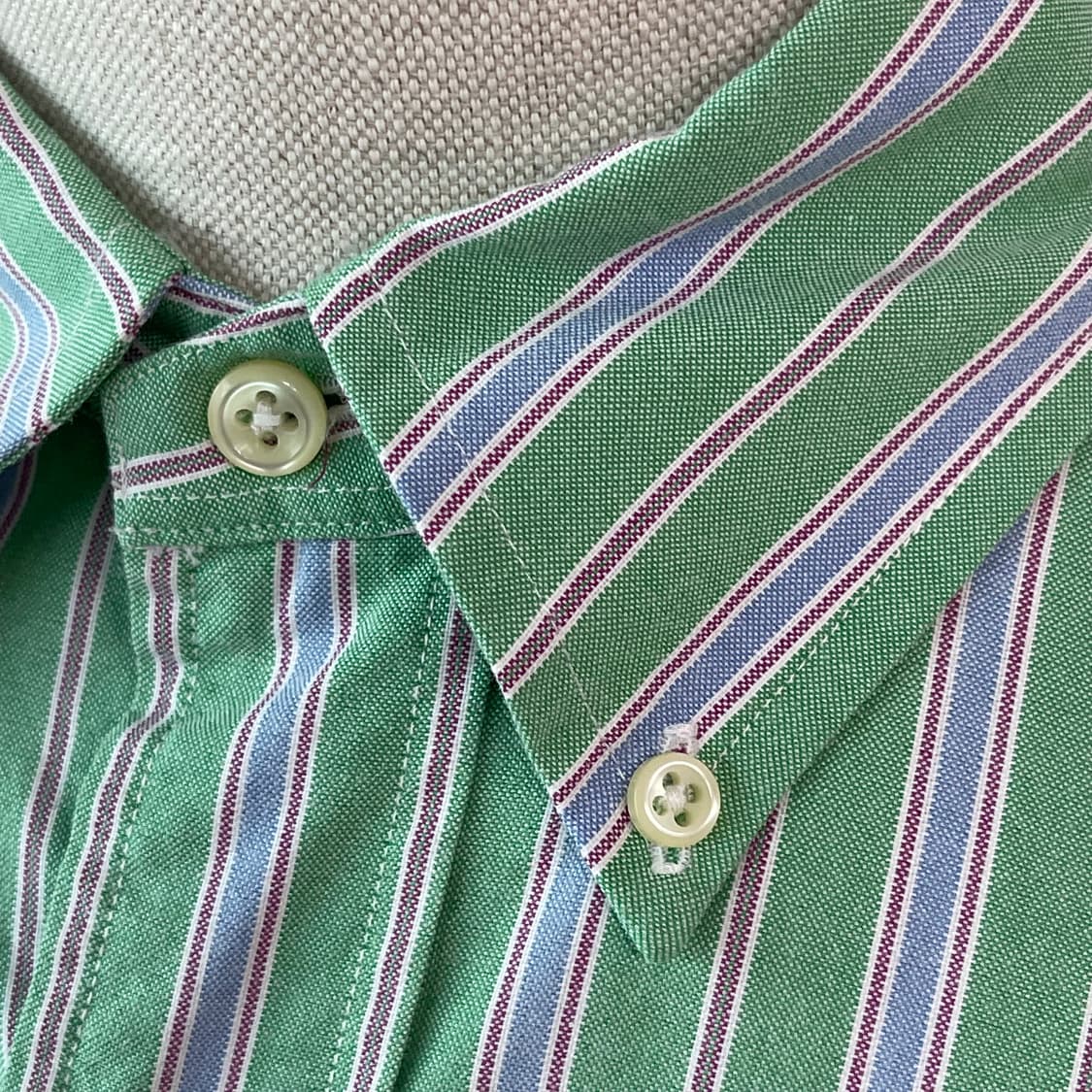 폴로 그린 스트라이프 옥스퍼드 셔츠 110 상품이미지4