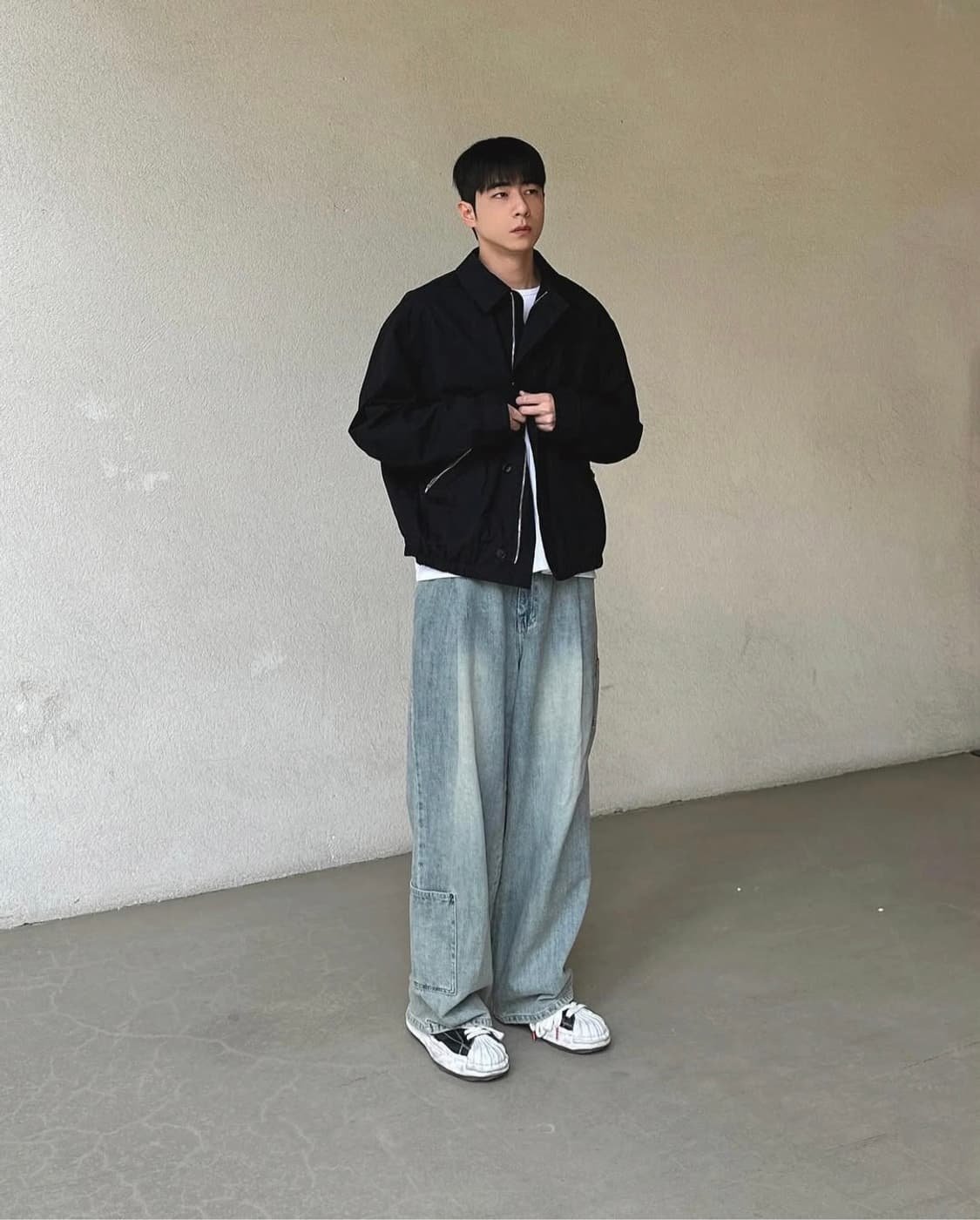 굿라이프웍스 오버핏 코튼 블루종 자켓 상품이미지2