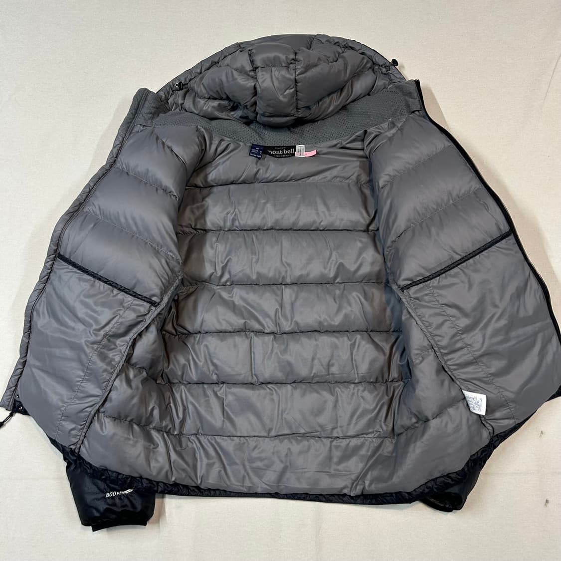 L) 몽벨 800 구스다운 거위털 패딩 블랙 상품이미지5
