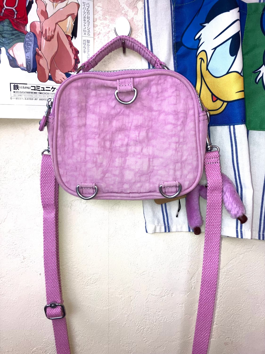 베이비 핑크 키플링 미니 크로스백 상품이미지4