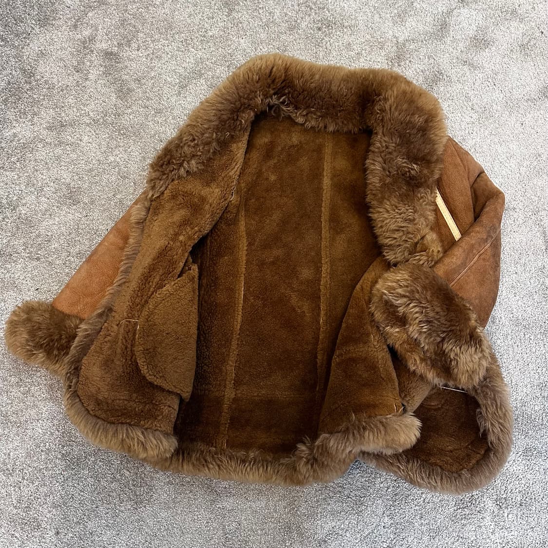 빈티지 브라운 퍼 무스탕 자켓M 상품이미지4