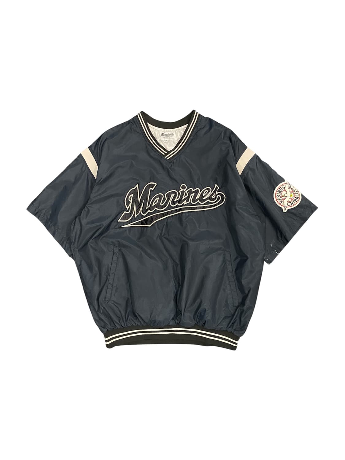 NPB Marines 올드스쿨 로고 자수 반팔 웜업 상품이미지1