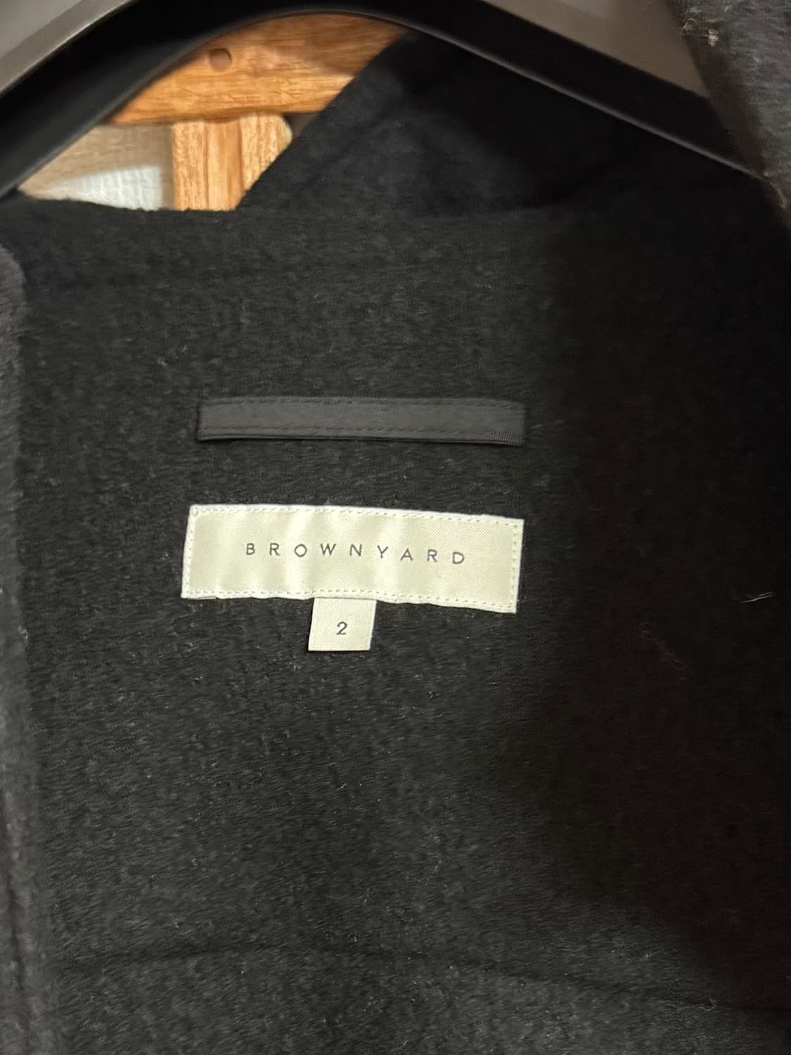 [2] 브라운야드 21fw 더플코트 블랙 상품이미지4