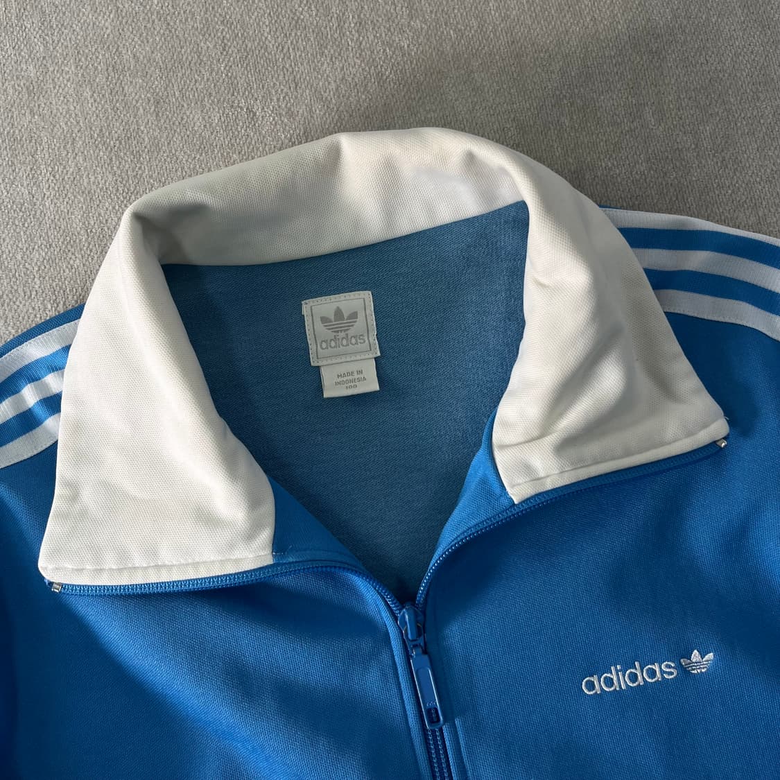 100 아디다스 00s 베켄바우어 팁탭 파흰 트랙탑 져지 상품이미지2
