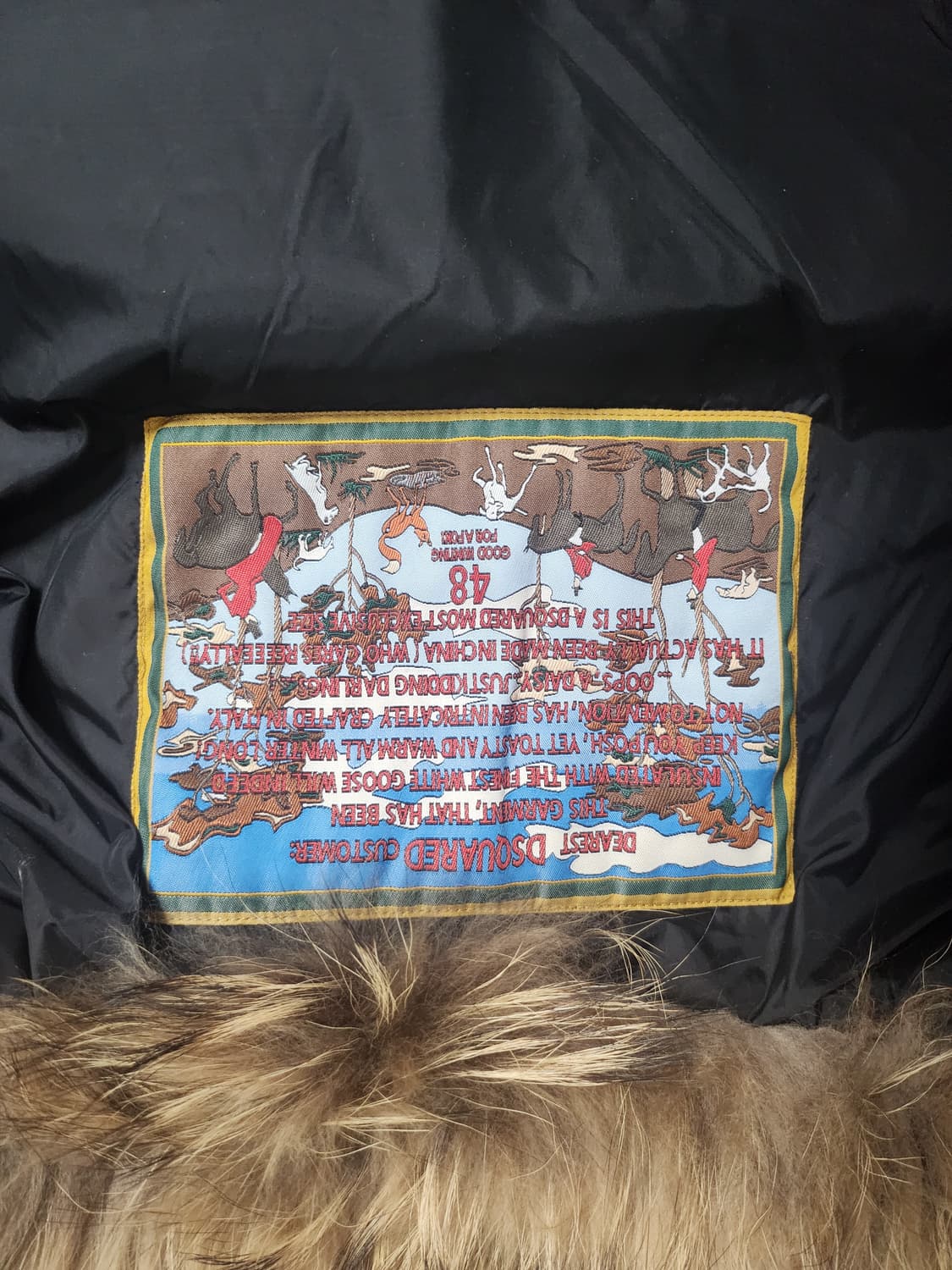 급쳐디스퀘어드 라쿤패딩 48사이즈 상품이미지3